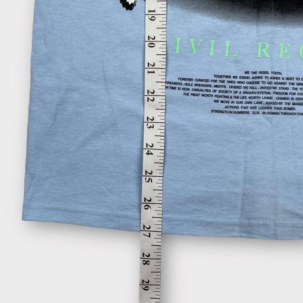 Civil Regime T Shirt Mens Small Civil Cruise Blue Lowrider Graphic Flame Hip Hop - Picture 12 of 12
